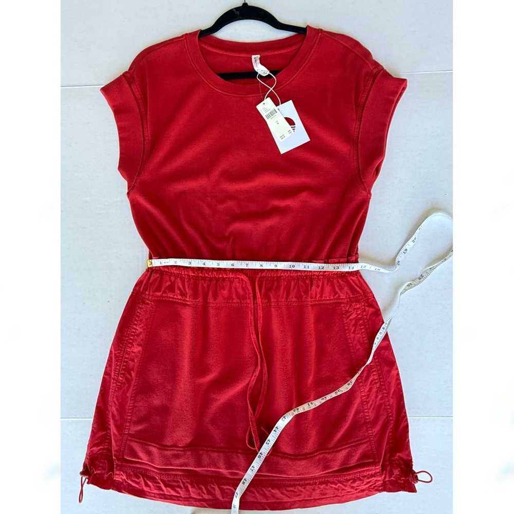 Daily Practice Red Dolman Sleeve Mini Dress - Picture 5 of 6
